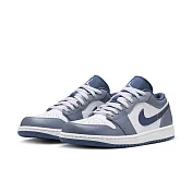 NIKE AIR JORDAN 1 LOW男籃球鞋-灰藍-553558414 US9 灰色