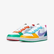 NIKE COURT BOROUGH LOW RC BG 中大童休閒鞋-多彩-FQ8373902 US5 彩色