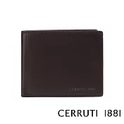 【Cerruti 1881】限量2折 義大利頂級小牛皮12卡短夾 全新專櫃展示品(咖啡色 CEPU05710M)