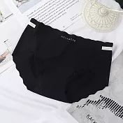 【STizi 史堤茲】和事現貨 女士內褲 3入組 三角褲 冰絲透氣 舒適中腰 少女內搭 素色內著(N010) L 黑色