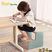 【Boori】泰迪兒童雙層腳踏凳‧幅34cm(藍莓色)