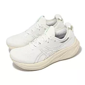 Asics 慢跑鞋 GEL-Nimbus 26 女鞋 米白 MIRAI 緩衝 厚底 運動鞋 亞瑟士 1012B601101