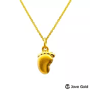 JoveGold漾金飾 成長印記黃金墜子 送紅繩項鍊