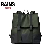 RAINS Buckle MSN Bag 防水雙扣環後背包(13710) Green