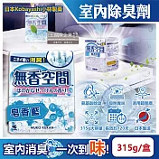 日本小林製藥-無香空間放置型消臭顆粒芳香珠(2款可選)315g/盒 (Kobayashi居家玄關鞋櫃浴廁櫥櫃除臭劑,分解異味香氛晶球,脫臭劑) 皂香藍