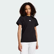 ADIDAS W BLUV TEE 女短袖上衣-黑-IP2266 S 黑色