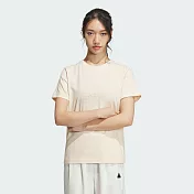 ADIDAS BOS TEE 女短袖上衣-米白-IM8839 S 白色