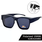 【SUNS】時尚大框偏光墨鏡/套鏡 霧黑框 抗UV400 包覆式 Polarized太陽眼鏡 抗UV400 防眩光