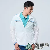 【ATUNAS 歐都納】男款防曬透氣外套A8GA2308M/防曬/輕量/透氣/休閒* M 白