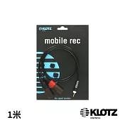 【KLOTZ】AY9 Y-Cable 1米 黑 (3.5mm - 2x XLR) 公司貨
