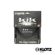 【KLOTZ】KIK 樂器導線 3米 黑 (6.3mm - 6.3mm) 公司貨