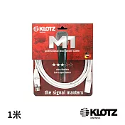 【KLOTZ】ICEROCK 麥克風線 白 1米 公司貨