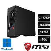 msi微星 Infinite S3 14NTA7-1661TW RTX3050 電競桌機 (i7-14700F/16G/1T SSD/RTX3050-6G/Win11)