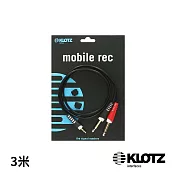 【KLOTZ】AY5 Y-Cable 3米 黑 (3.5mm - 2x 3.5mm) 公司貨