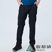 【ATUNAS 歐都納】男款彈性休閒長褲A8PAEE03M/透氣/防曬/彈性* M 黑