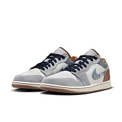 NIKE AIR JORDAN 1 LOW SE 男籃球鞋-白灰-FZ5042041 US8 白色