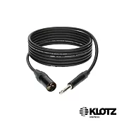 【KLOTZ】M1 專業麥克風線 10米 黑 (XLR公 - 6.3mm公) Neutrik® 公司貨