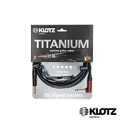 【KLOTZ】TITANIUM 樂器導線 9米 (6.3mm - L頭) Neutrik® silentPLUG 公司貨