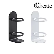 【CC家居】壁掛鐵藝電動牙刷架(壁掛收納架/免打孔)  黑色