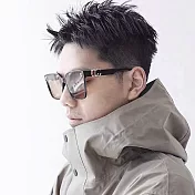 seoul show首爾秀 雙CC質感方框太陽眼鏡UV400墨鏡 G14  黑框茶片