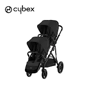 Cybex 德國 Gazelle S 雙胞胎推車 (推車+置物籃+第二座椅) - 墨石黑