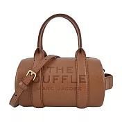 MARC JACOBS荔枝紋手提/斜背旅行包-迷你/ 棕