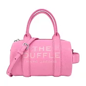 MARC JACOBS THE LEATHER荔枝紋手提/斜背旅行包-迷你/ 花瓣粉