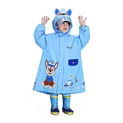 【JAR嚴選】立體可愛卡通兒童雨衣 M 藍色汪汪狗
