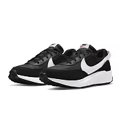 Nike Waffle Debut 基本款 異材質拼接 舒適 男鞋 慢跑鞋 運動休閒鞋 復古 麂皮 黑白 DH9522-001 US10.5 黑白