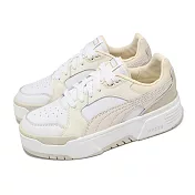 Puma 休閒鞋 CA. Flyz PRM Wns 女鞋 厚底 增高 米白 皮革 拼接 復古 39609901 24cm WHITE/WARM WHITE