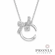 【PEONIA Diamond】Affinity縴悅(結)C型 鑽石吊墜(不含鍊)