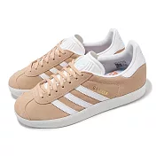 adidas 休閒鞋 Gazelle W 女鞋 橘 白 麂皮 三條紋 復古 愛迪達 GZ1961