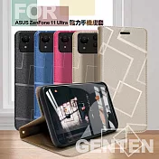 GENTEN for ASUS ZenFone 11 Ultra 極簡立方磁力手機皮套 金色