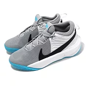 Nike 籃球鞋 Team Hustle D 10 GS 大童 女鞋 灰 藍 運動鞋 CW6735-104