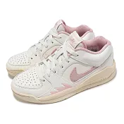 Nike 休閒鞋 Wmns Jordan Stadium 90 女鞋 白 粉 皮革 緩衝 AJ 運動鞋 FB2269-160