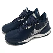 Nike 籃球鞋 ZM LeBron NXXT GEN AMPD EP 男鞋 藍 銀 Armory Navy FJ1567-400