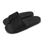 adidas 拖鞋 Adilette Comfort 男鞋 女鞋 黑 一體式 止滑 快乾 涼拖鞋 愛迪達 ID3406