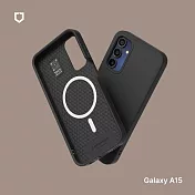 犀牛盾 Samsung  Galaxy A15(4G/5G) (6.5吋) SolidSuit (MagSafe兼容) 經典防摔背蓋手機保護殼 - 經典黑