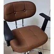 G+居家 摩登雲朵扶手辦公椅-PU輪-黑(吧檯椅/氣壓升降椅/旋轉椅/收銀椅/會客椅) 咖啡色
