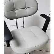 G+居家 摩登雲朵扶手辦公椅-水晶輪-黑(吧檯椅/氣壓升降椅/旋轉椅/收銀椅/會客椅) 灰色