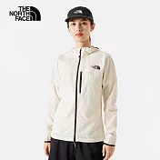 The North Face W HIGHER RUN WIND JACKET - AP 女風衣外套-米白-NF0A83TWQLI L 白色