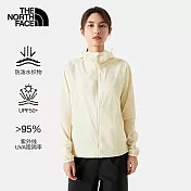 The North Face W SUN SMOOTH WIND JKT - AP 女風衣外套-米白-NF0A87UYQLI XL 白色