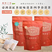 (3包組合)【薑蓉之家】GINGER TEA養身薑茶茶包/薑紅茶/冷泡四季春薑茶*60入(20入*共3包)口味任選- 薑茶+薑紅茶+四季春薑茶