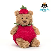 英國 JELLYCAT 28cm 草莓巴賽羅熊 Bartholomew Bear Strawberry