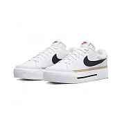 W Nike Court Legacy Lift 白咖啡 厚底 女鞋 休閒鞋 DM7590-100 US5 白咖啡