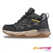 【LOTTO】義大利 男 CT500 M 高筒登山鞋- 26cm 黑/卡其