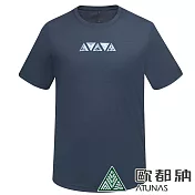 【ATUNAS 歐都納】男款吸濕排汗短袖T恤A8TS2412M/防曬透氣快乾/大尺碼* XL 深藍