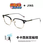 JINS火影忍者疾風傳系列眼鏡-卡卡西與寫輪眼款式(MMF-24S-A030) 黑x金