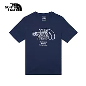 The North Face U MFO S/S ECO BRAND TEE - AP 男女短袖上衣-藍-NF0A8AUX8K2 M 藍色