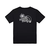 The North Face W MFO S/S EARTH DAY GRAPHIC TEE - AP 女短袖上衣-黑-NF0A8AVEJK3 M 黑色